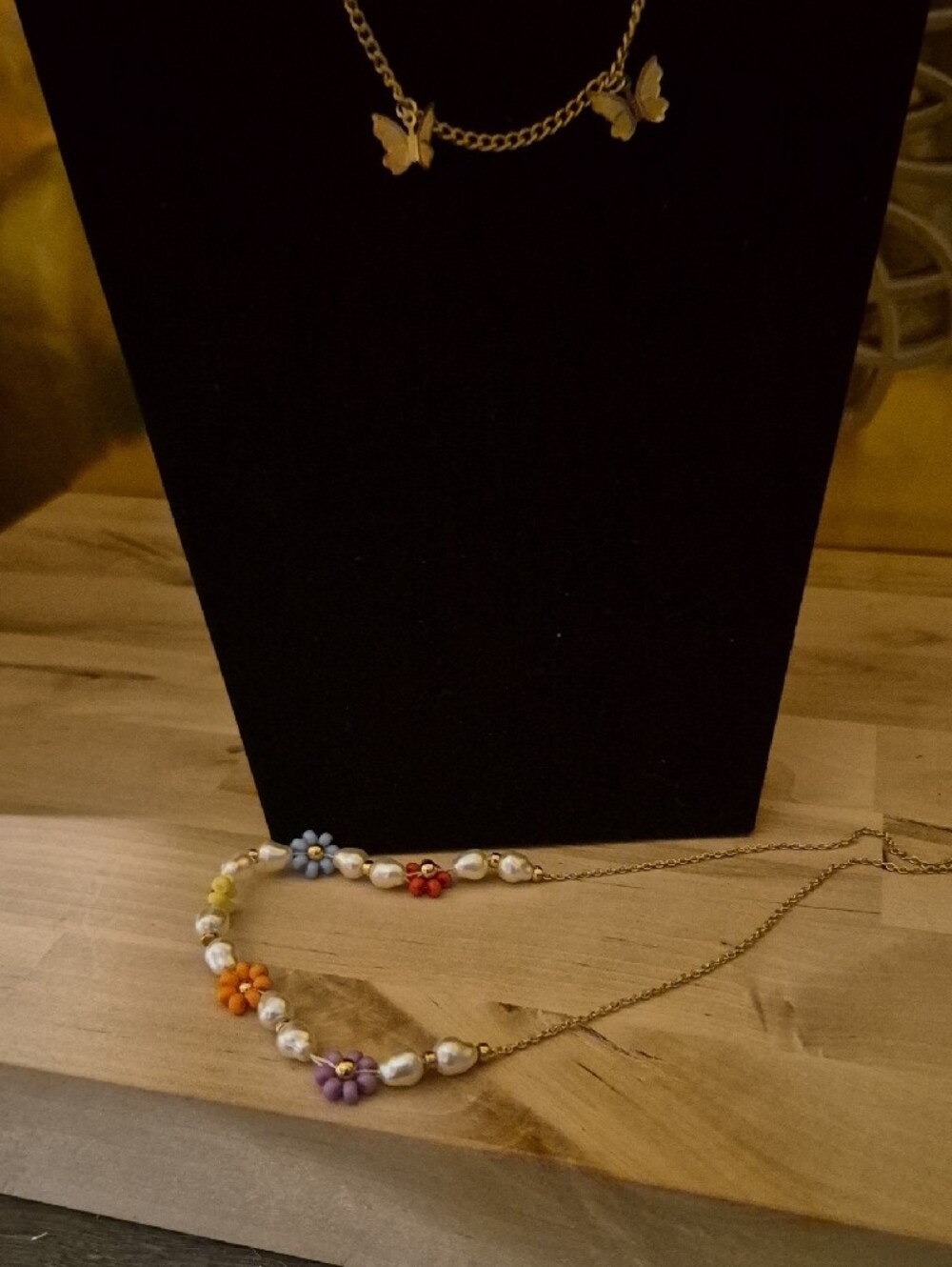 Gold Butterfly Charm Necklace - Women's Jewelry - Picture 5 of 10